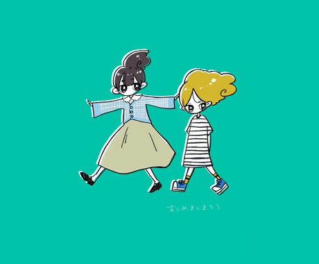 挿絵やトップ画などに使えるイラスト、描きます ポップでかわいいミニキャラを描きます イメージ2