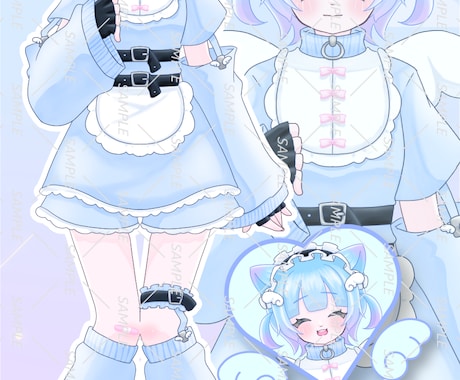 IRIAM、Vtuber用立ち絵制作致します こだわりいっぱいの全身立ち絵を制作致します！ イメージ2