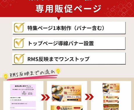 楽天スーパーセール・マラソン特集ページ制作します 売上を伸ばすRMS反映込みの販促ページ制作 イメージ2