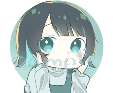 最短半日！SNS用のアイコンを描きます プレ出品(残り5枠)ゆるめ可愛いデフォルメアイコンです イメージ2