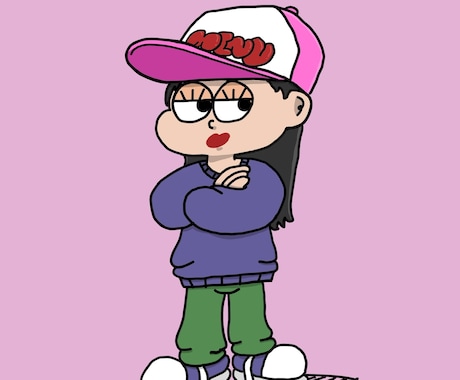 半目のゆるかわいいキャラクター描きます 半目のかわいいキャラクター 