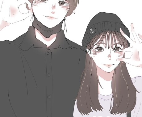 既存の写真を元にしたデジタルイラストを描きます ちょっとした思い出残し、ペアアイコンやイラストなどに イメージ1