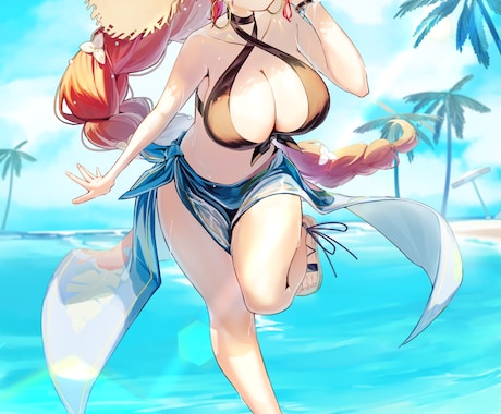 可愛い・綺麗なキャラクター描きます 一枚絵、立ち絵、キャラクターデザインなど承まります イメージ2
