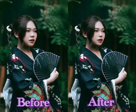 写真をナチュラルに可愛く加工します 盛りすぎず自然に仕上げたい方に! イメージ2