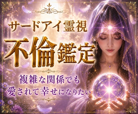 不倫で苦しいあなたへ｜相手の本音と未来を霊視します 会えない理由、連絡が減った理由、彼が何を考えているのかを読み イメージ1