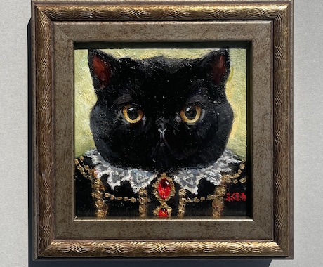 本格的なペットの似顔絵を油絵で描きます イタリアで油絵技法を学んだ画家がお描きします！ イメージ1