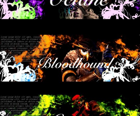 かっこいいSNSのヘッダー作成します ゲームのキャラでかっこいいヘッダー作成します( ˙꒳˙ ) イメージ2