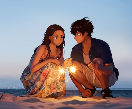 物語性のある背景付きイラストを制作します 丁寧なヒアリングで理想を形にします！ イメージ2