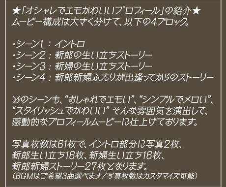オシャレでエモかわいいプロフィールビデオ作ります シンプルでメロいスタイリッシュでかわいい今どきのプロフィール イメージ2
