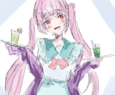 可愛いキャラクターを描きます 柔らかい色使いで、あなたのイメージをかわいく描きます イメージ2