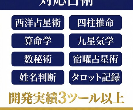 占い・鑑定ツールをオーダーメイドで開発します 占い師の業務を自動化するツールをゼロから開発 イメージ2