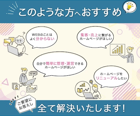リーズナブルで高品質なホームページを制作します 初心者でも安心！分からないことも丁寧に対応します イメージ2