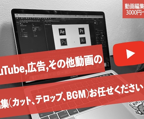 YouTube向け‼︎動画編集いたします テキスト挿入や、カットをいたします‼︎