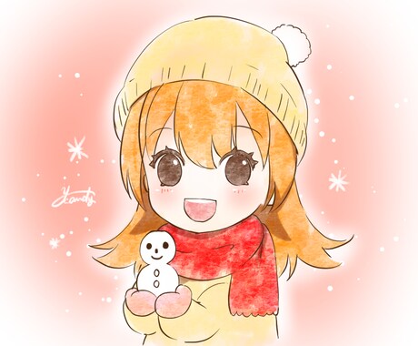 かわいい女の子・女性のアイコン制作します 華やかなアイコンが欲しい方へ！表情差分もオプションで対応可！ イメージ2