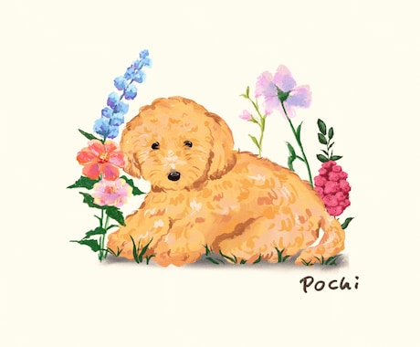大切なペットを温もりあふれるイラストで描きます イメージ1