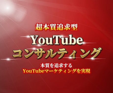 1on1でYouTubeコンサルをします YouTubeで自社の売上を伸ばしたい方はご相談ください イメージ1