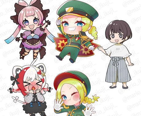 かわいいSD・ミニキャラ描きます アイコン・サムネイル・グッズに！ イメージ2