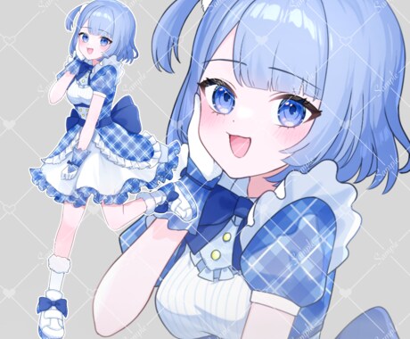 可愛い特化の立ち絵描きます VtuberやIRIAM配信者におすすめ！ イメージ1
