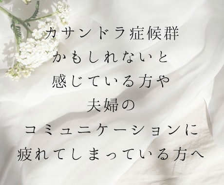 女性限定⭐︎旦那さん、パートナーの不満お聴きします 多数の男性の意見を聴いてきた経験から、今お悩みのあなたへ。 イメージ2
