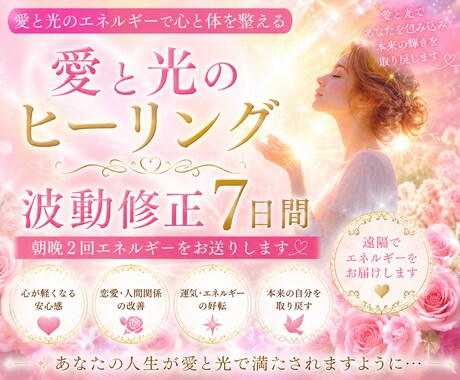 宇宙天使のヒーリング送ります 宇宙天使の愛と光のヒーリングで波動修正します♡ イメージ1