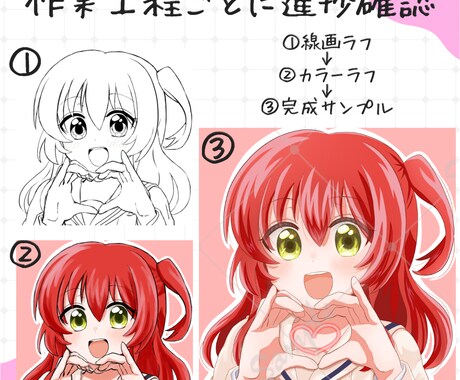 3名様限定価格！表情豊かで可愛いイラスト描きます 商用利用料込！VTuber様におすすめ♫ イメージ2