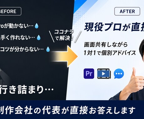 現役動画制作会社の代表が動画編集の相談に乗ります イメージ1