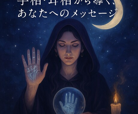 手相×耳相で人生の流れを見ます 直感だけに頼らない精密鑑定を体験してください イメージ1