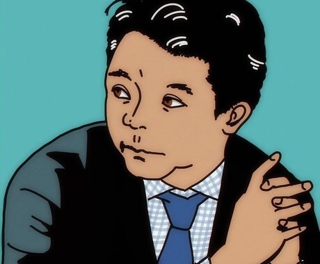 POPアート調のレトロな似顔絵をお描きします SNSアイコン、名刺などにあなた用のイラストを描きます イメージ1