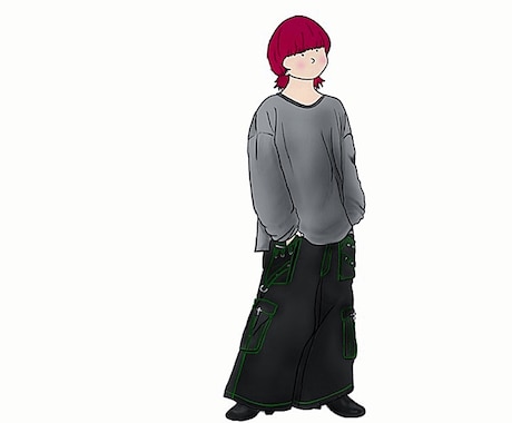 可愛らしいSNS用ファッションアイコン描きます 可愛いアイコンが欲しいけど似顔絵は。。。そんなあなたに！ イメージ1