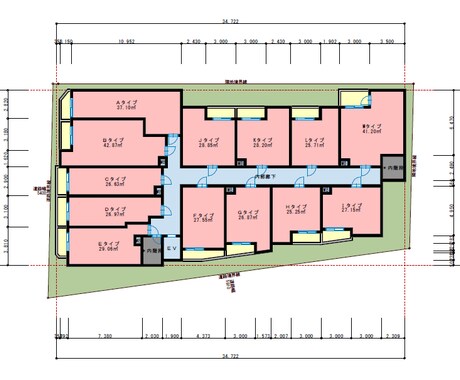 東京都内　賃貸マンションのボリューム設計をします 日影、天空率を駆使した設計をします イメージ2