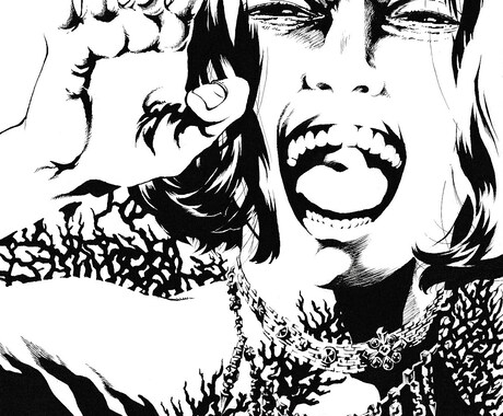 一点モノのモノクロイラストを作成します アイコンやヘッダー・カット他、クール系イラストをご希望の方へ イメージ2