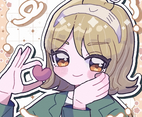 SNS用アイコンを描きます 最安値、最短2時間でかわいいアイコン描きます！ イメージ2