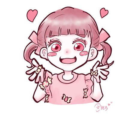 SNS用などのかわいいアイコンイラストをかきます イメージ1