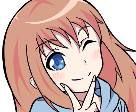 SNS用アイコン描きます 女の子のアイコンイラスト描きます！ イメージ1
