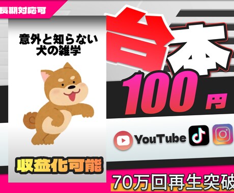 流行りの雑学動画の台本を格安で作成します 長期対応可能！一緒に収益化を目指しませんか？ イメージ1