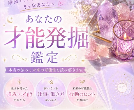 あなたの強み・魅力・才能を言語化します あなたの隠れた才能を徹底鑑定。 イメージ1