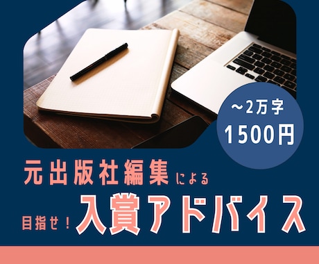 目指せ受賞！添削アドバイスを元出版社編集が送ります 徹底言語化×強み弱み分析×質問！未完小説プロットOK イメージ1