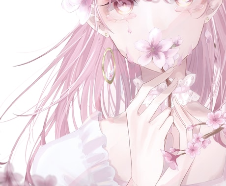 アイコン、ヘッダー、SNSで使えるイラスト描きます 透明感あるイラストをお描きします♡♡ イメージ1