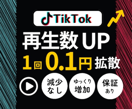 プロ技で自然にTikTok再生回数増やします ⭐️収益化を目指せる・減少なし・超高品質再生回数15000～ イメージ1