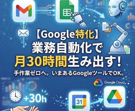 Google特化! 毎月の事務作業を自動化します 丸投げでOK。今あるGoogleツールで自動化実現！ イメージ1