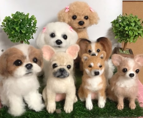愛犬の羊毛フェルト作ります オーダーメイド実績300体以上の作家が真心込めて作ります。 イメージ2