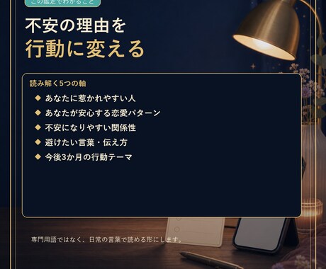 あなたに惹かれる人と恋愛の未来設計図を作ります 愛され方・安心パターン・次の行動まで鑑定します イメージ2