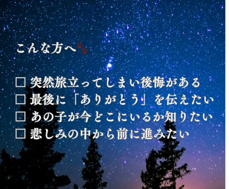 ペットロス専門⭐︎霊視でペットさんの魂と繋がります あの子の声を、あなたへ届けます イメージ2