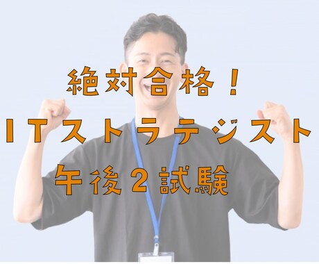 ITストラテジスト試験午後Ⅱ論文添削します 一発合格者かつIT技術畑の人事が具体的に添削します イメージ1