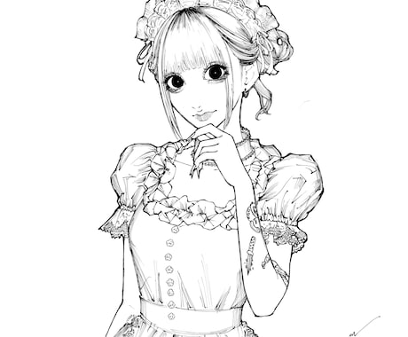 白黒のSNSアイコン制作いたします 線画のみのシンプルでミニマルアイコン！しかもお洒落◎ イメージ2