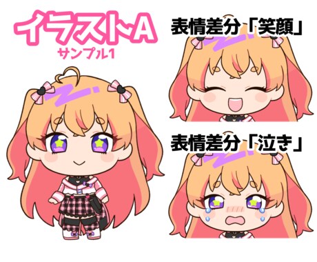 デフォルメイラスト作成いたします グッズ化・サムネ・アイコンなどにどうぞ！ イメージ2