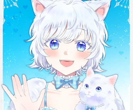 イラスト制作★心を込めてお描きします 活動用の立ち絵、一枚絵、似顔絵など幅広く対応可能 イメージ2