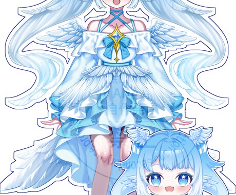 動画制作やゲーム制作に使える立ち絵を描きます 高画質な立ち絵を制作します！商用・グッズ化OK！ イメージ2
