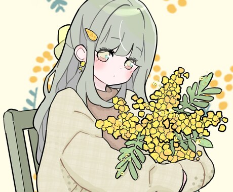 プレゼントにも最適！ふんわり可愛い絵柄お届けします 一人物あたり5000円で小物や簡単な背景無料！ イメージ2