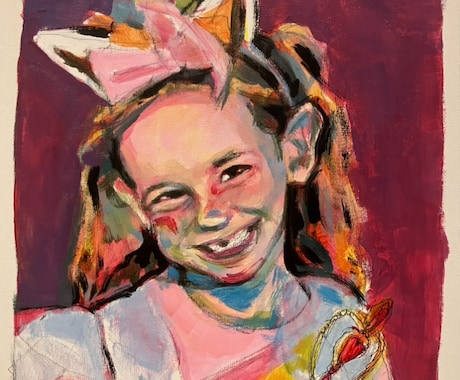 藝大卒画家が肖像画をアクリル絵の具で制作します 家族や友人にオーダーメイドの肖像画をプレゼントしたい方 イメージ1